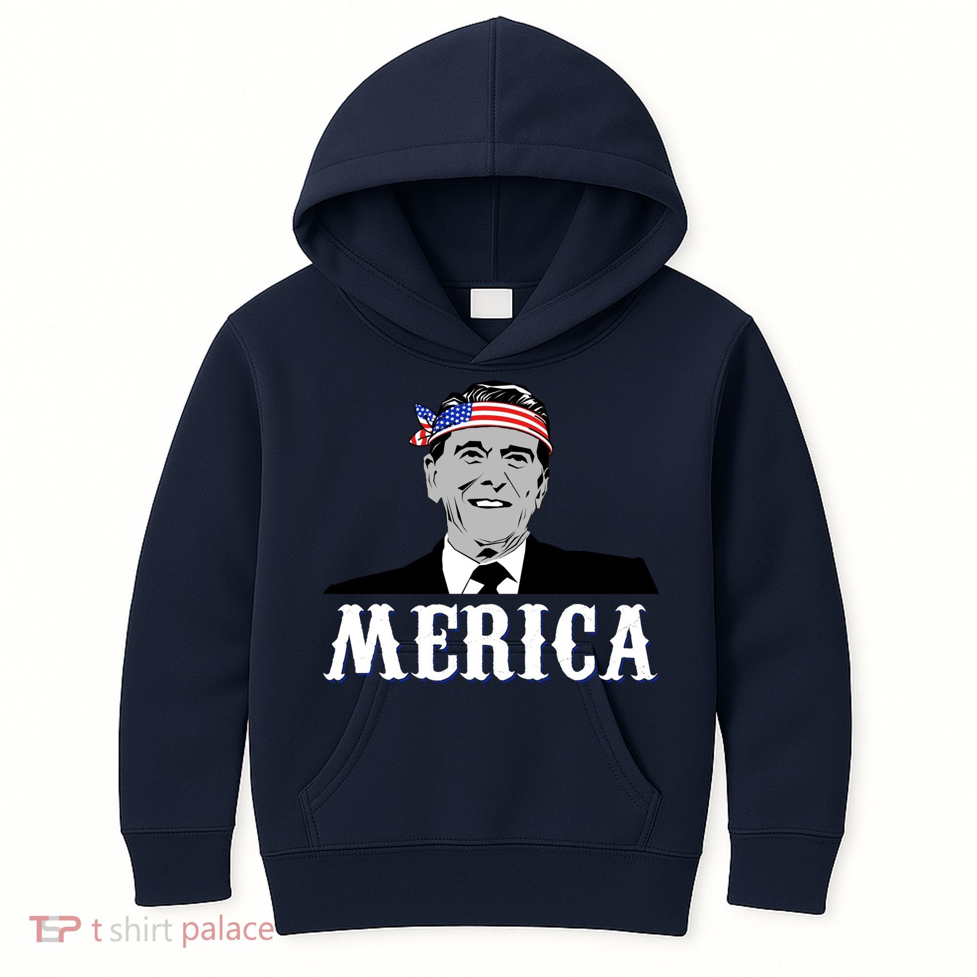 Ronald Reagan Merica Kids Hoodie