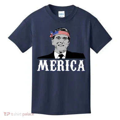 Ronald Reagan Merica Kids T-Shirt