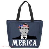 Ronald Reagan Merica Tote Bag thumb 0