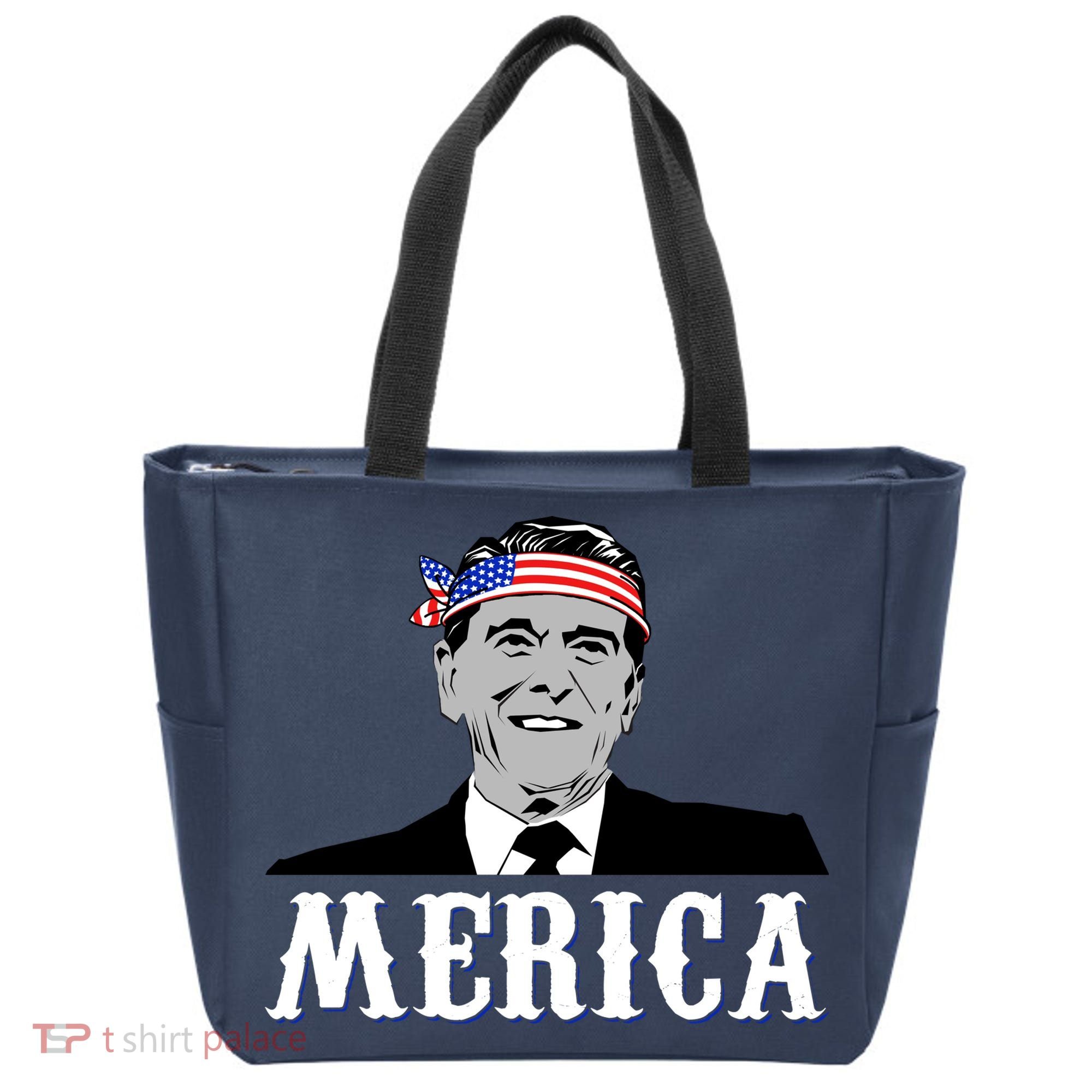 Ronald Reagan Merica Tote Bag