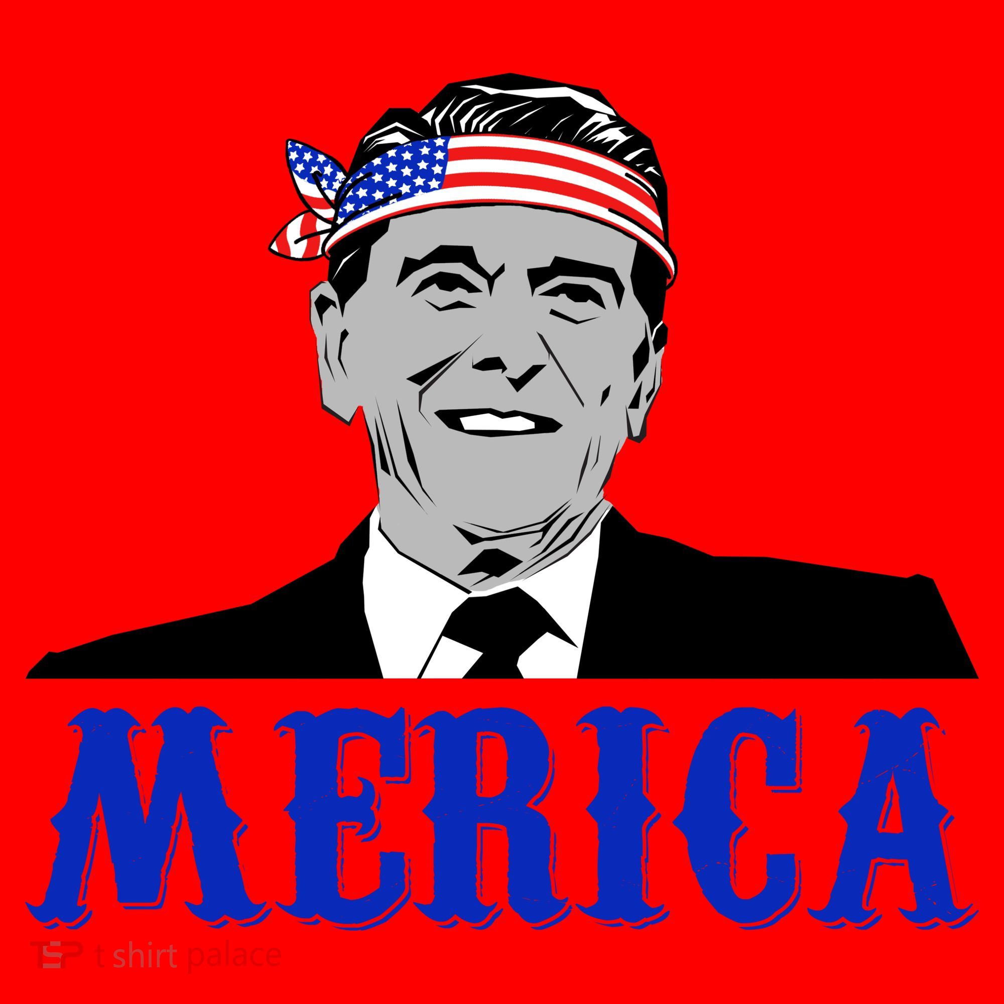 Ronald Reagan Merica Santa Hat