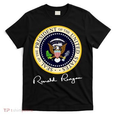 Ronald Reagan Presidential Seal Signature T-Shirt