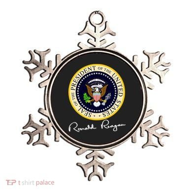 Ronald Reagan Presidential Seal Signature Ornament