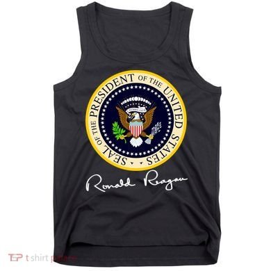 Ronald Reagan Presidential Seal Signature Tank Top