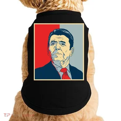 Ronald Reagan Retro Doggie Tank
