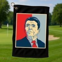 Ronald Reagan Retro Golf Towel thumb 1