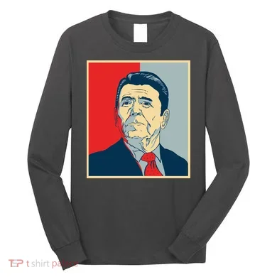 Ronald Reagan Retro Long Sleeve Shirt