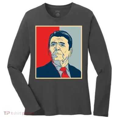 Ronald Reagan Retro Women's Long Sleeve Shirt