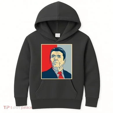 Ronald Reagan Retro Kids Hoodie