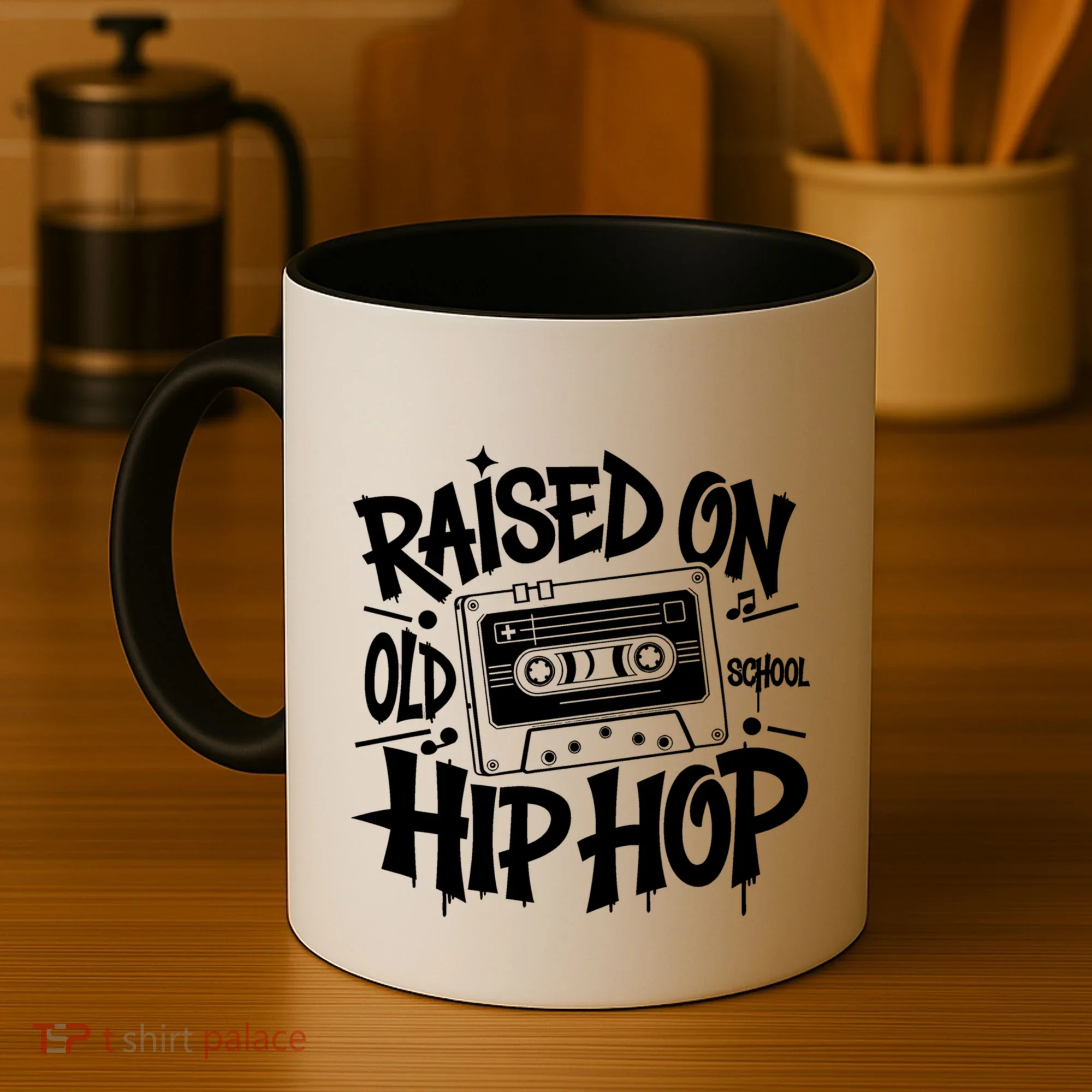 Raised On Old School Graffiti Rap Hip Hop Coffee Mug