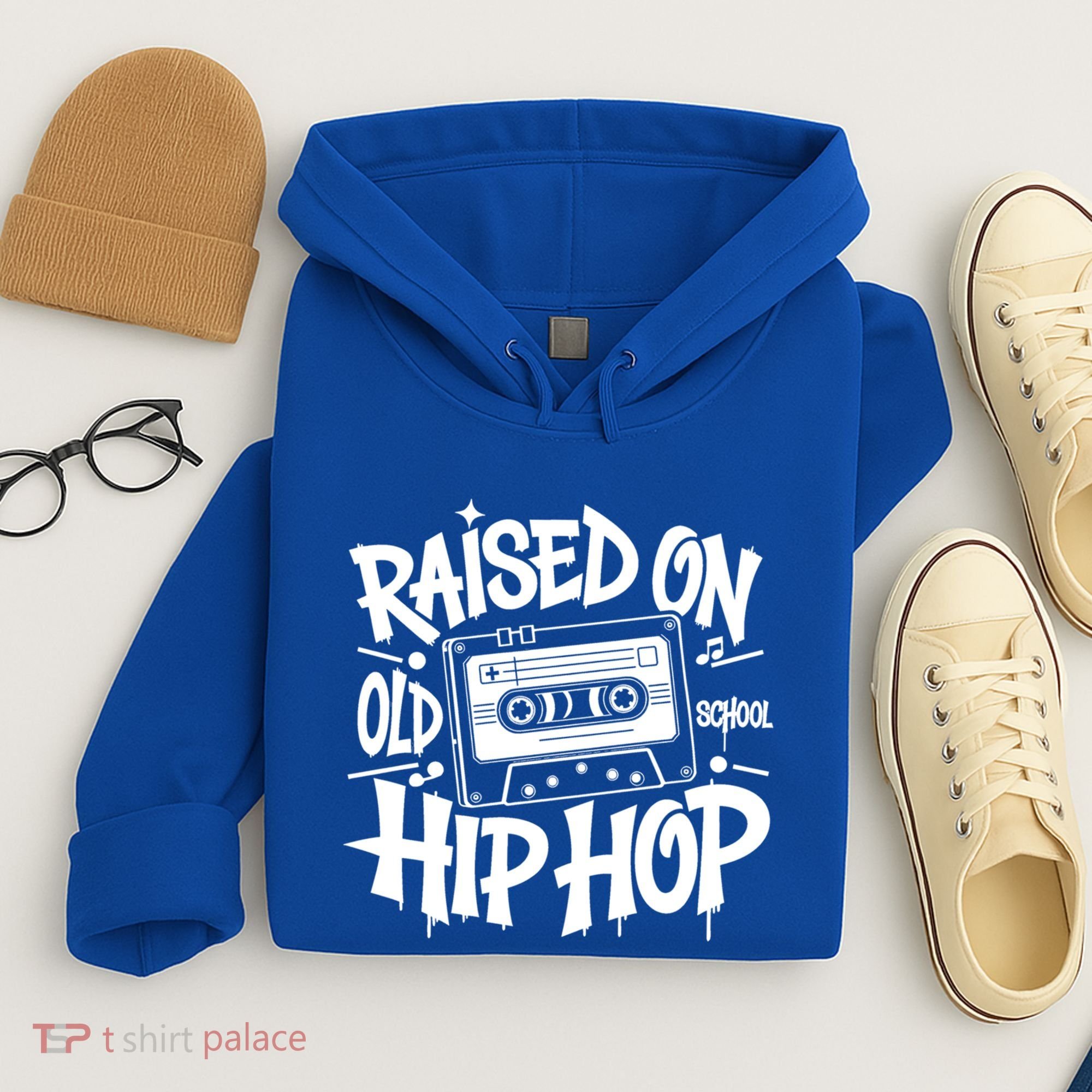 Raised On Old School Graffiti Rap Hip Hop Hoodie