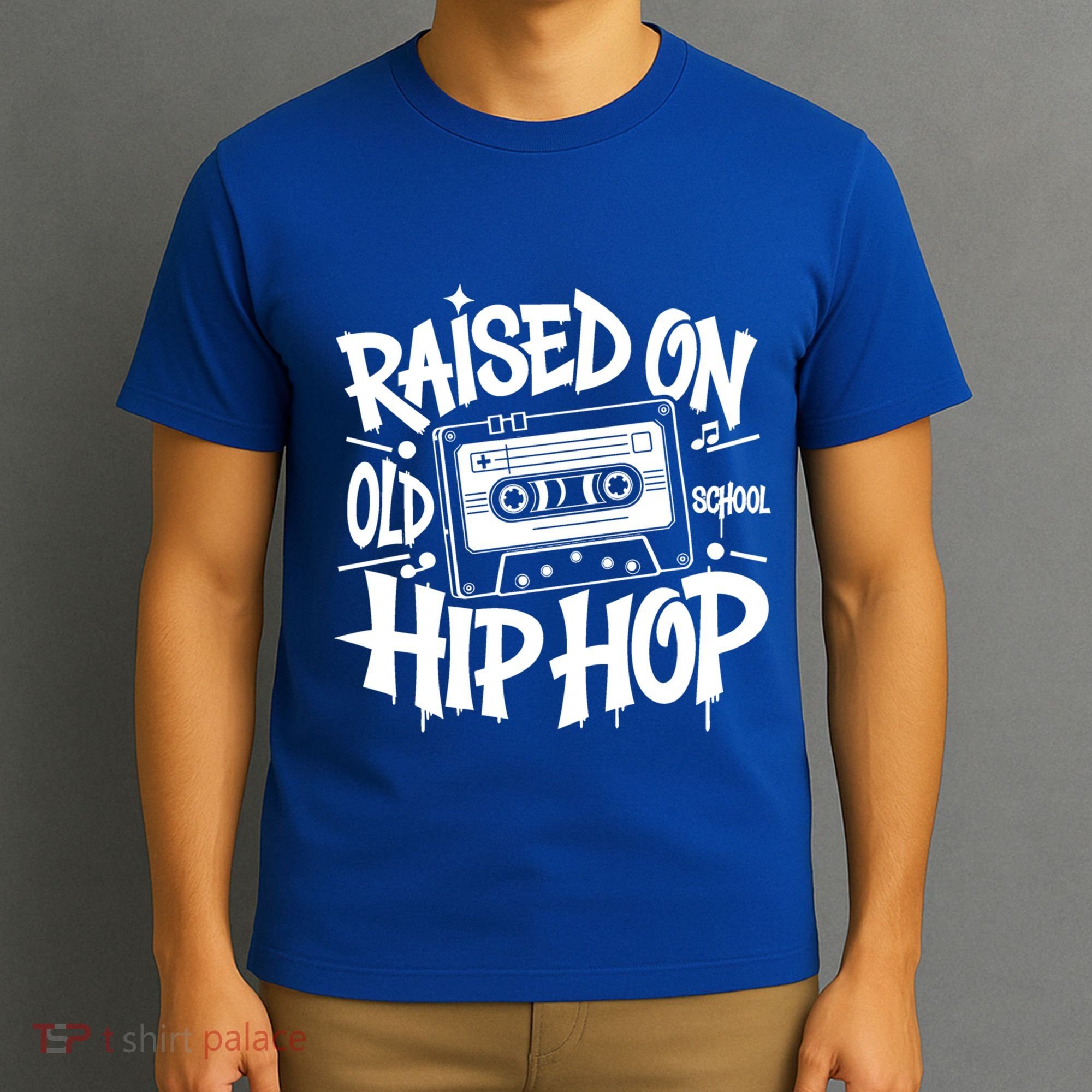 Raised On Old School Graffiti Rap Hip Hop T-Shirt
