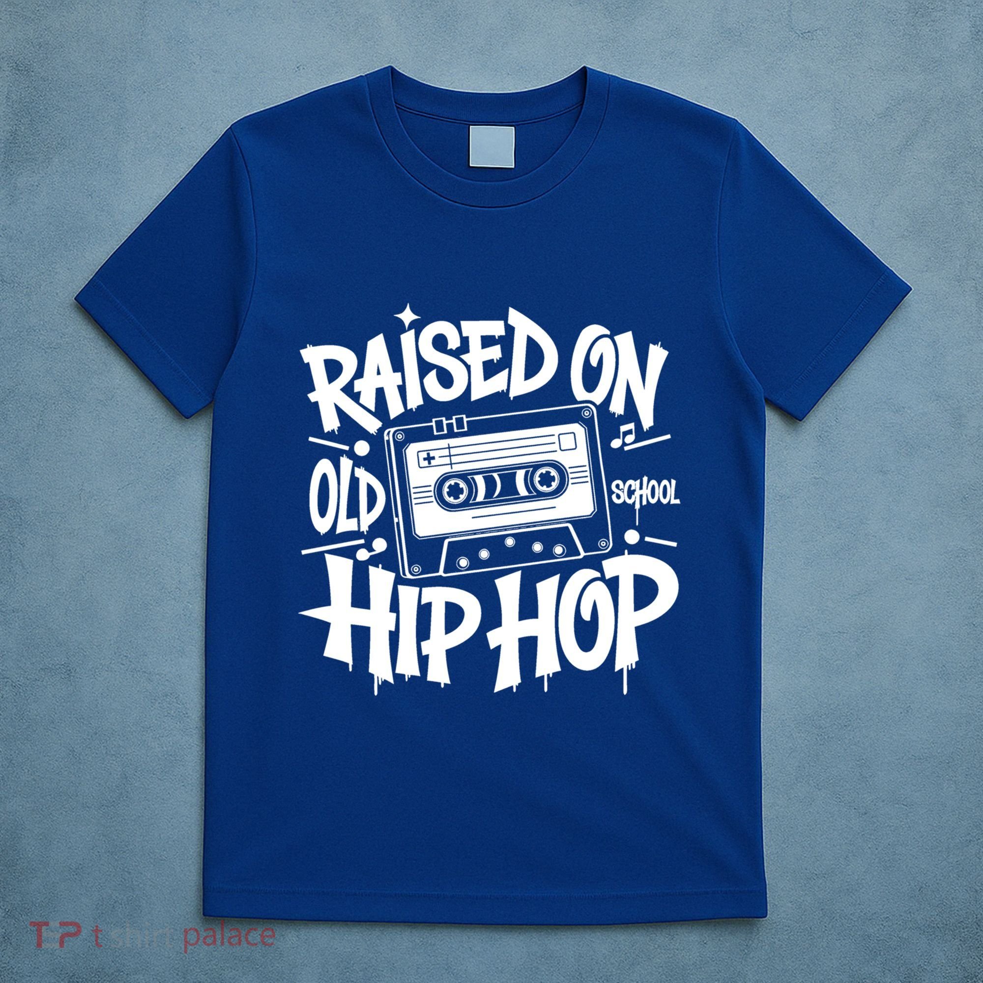 Raised On Old School Graffiti Rap Hip Hop T-Shirt