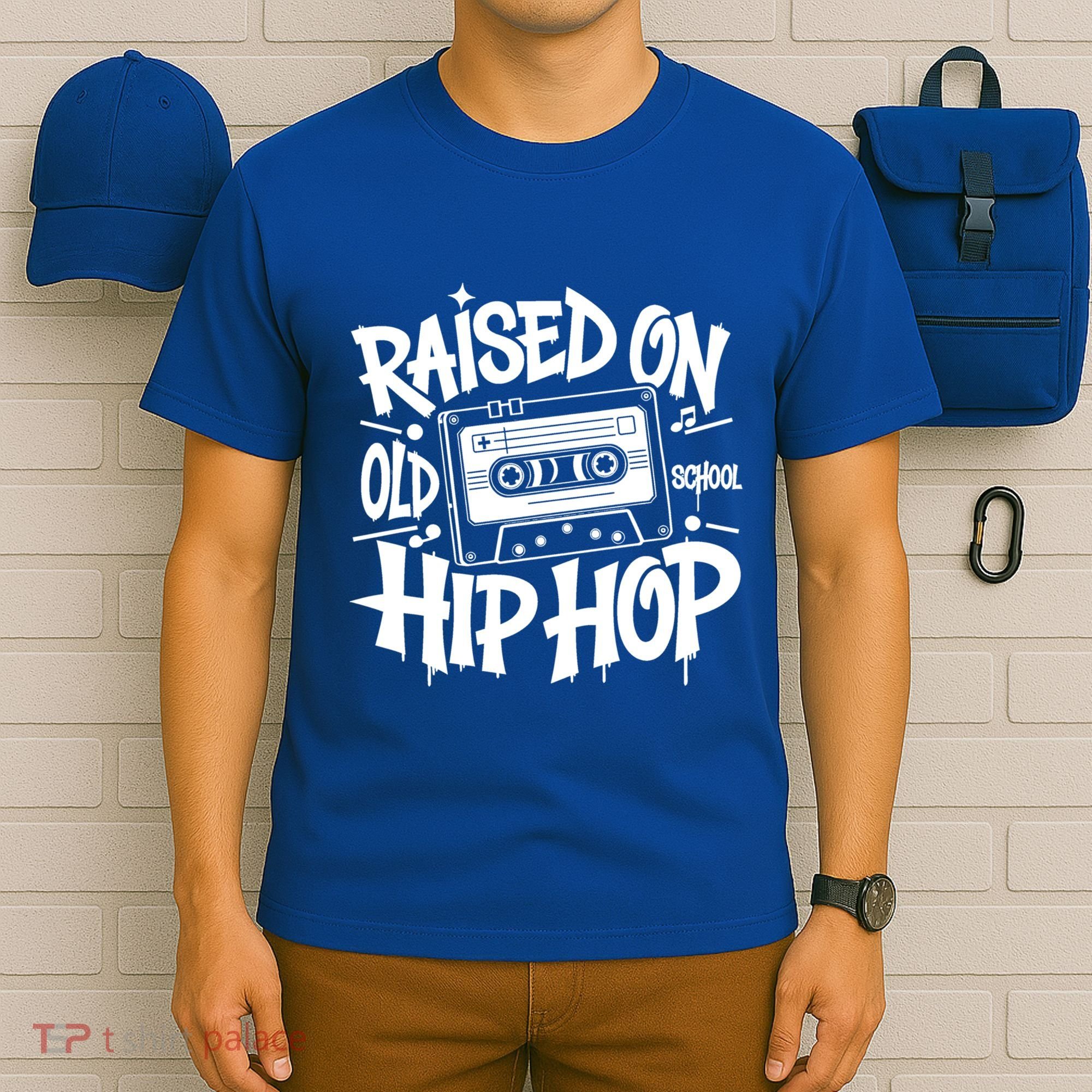 Raised On Old School Graffiti Rap Hip Hop T-Shirt