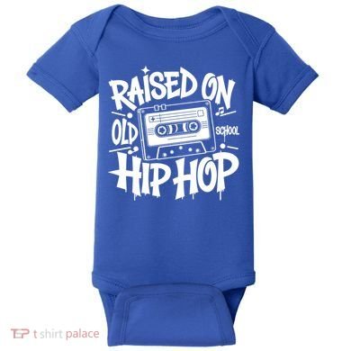 Raised On Old School Graffiti Rap Hip Hop Baby Bodysuit