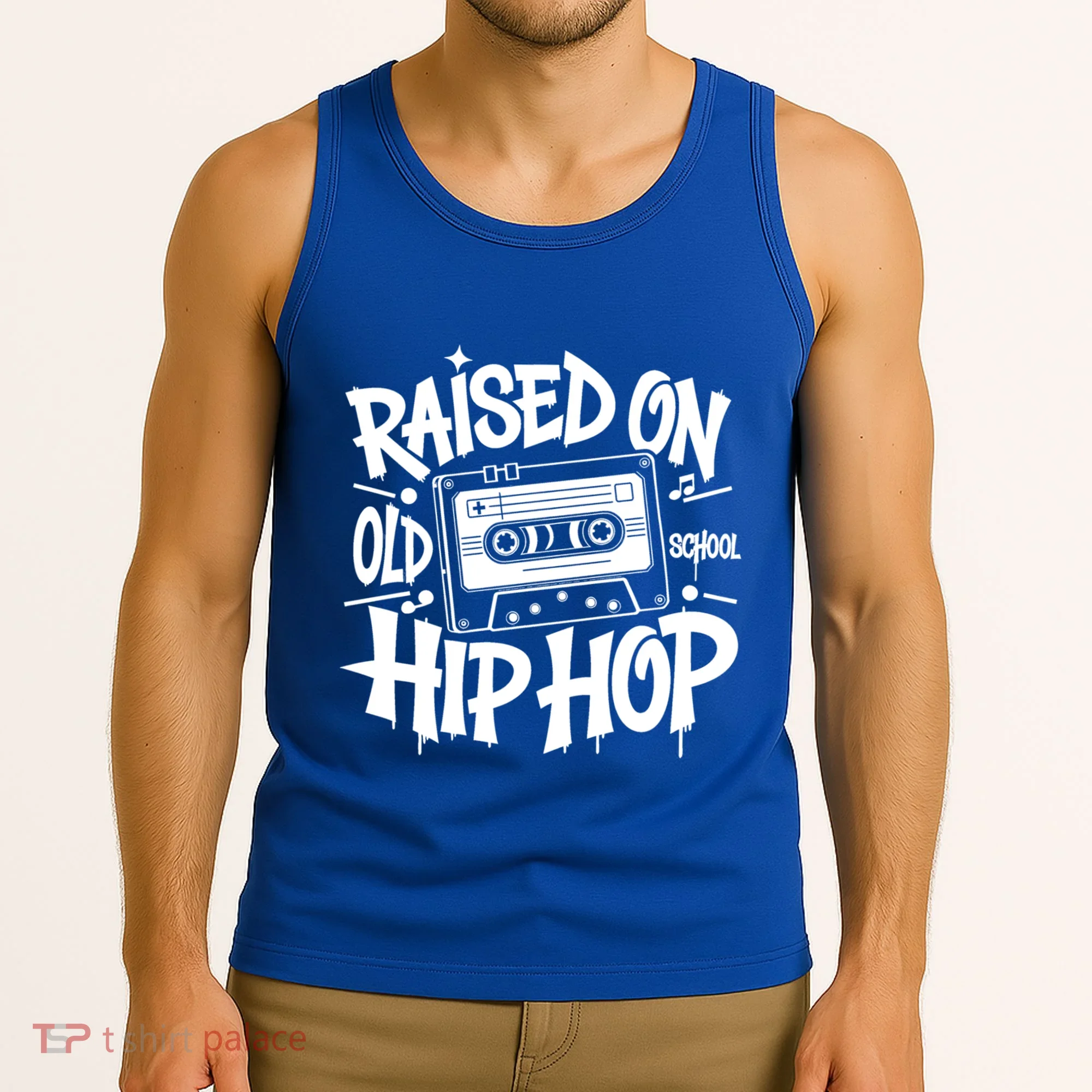 Raised On Old School Graffiti Rap Hip Hop Tank Top