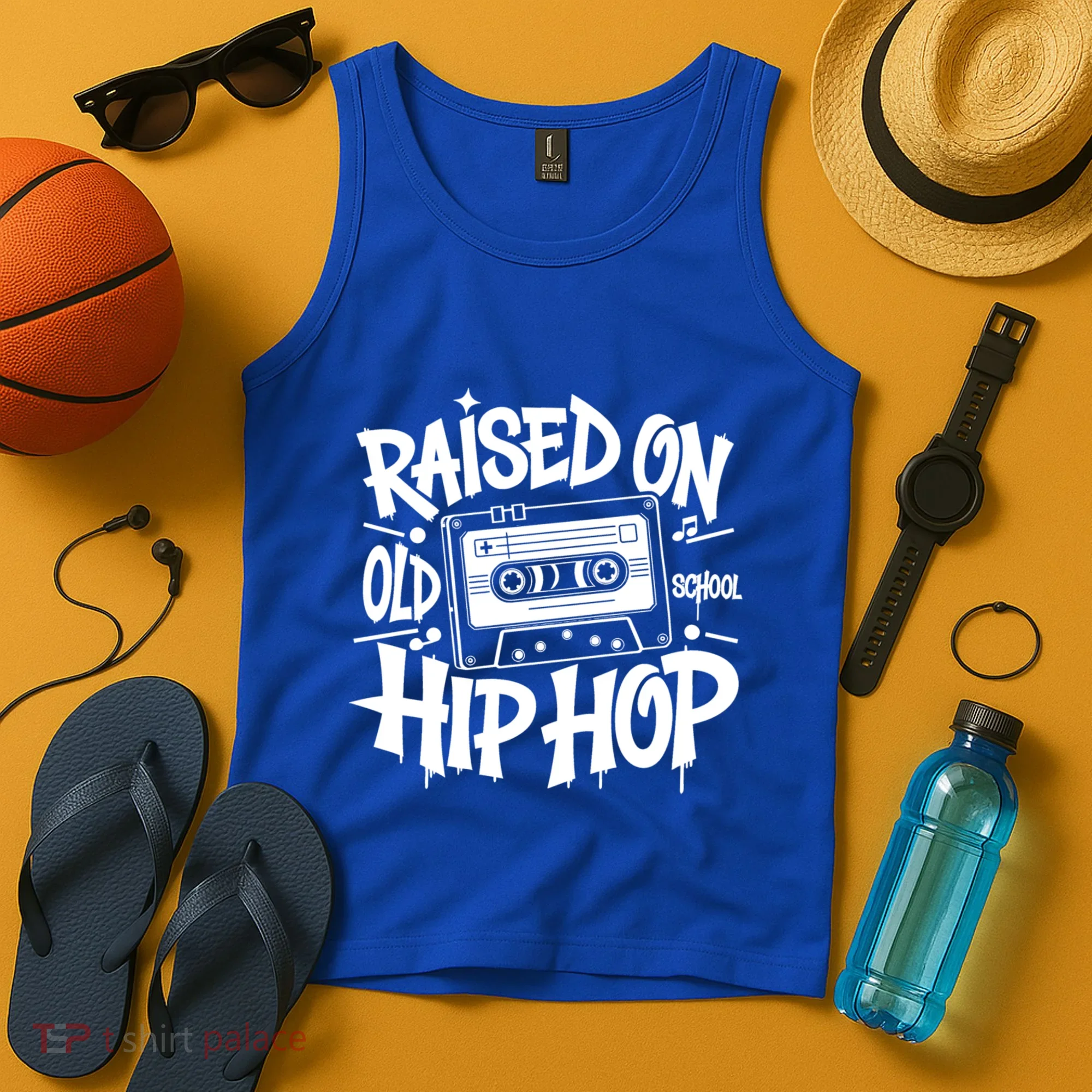 Raised On Old School Graffiti Rap Hip Hop Tank Top