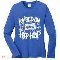 Raised On Old School Graffiti Rap Hip Hop Women's Long Sleeve Shirt thumb 0