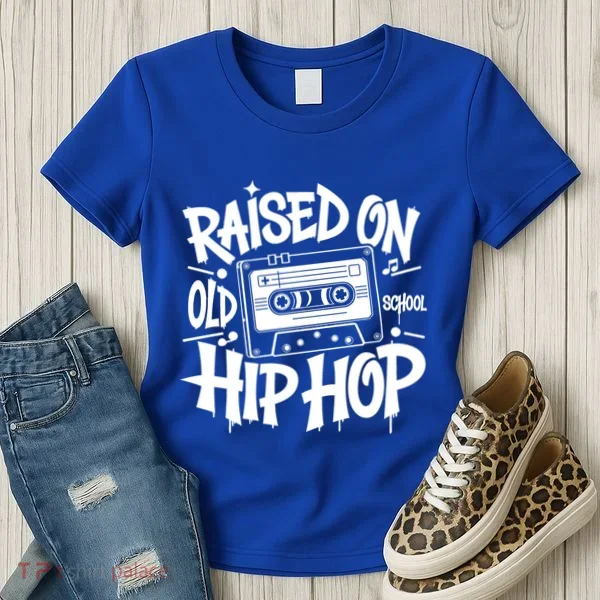 Raised On Old School Graffiti Rap Hip Hop Women's T-Shirt