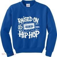 Raised On Old School Graffiti Rap Hip Hop Kids Sweatshirt thumb 0