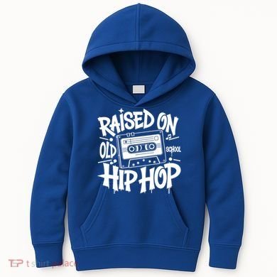 Raised On Old School Graffiti Rap Hip Hop Kids Hoodie