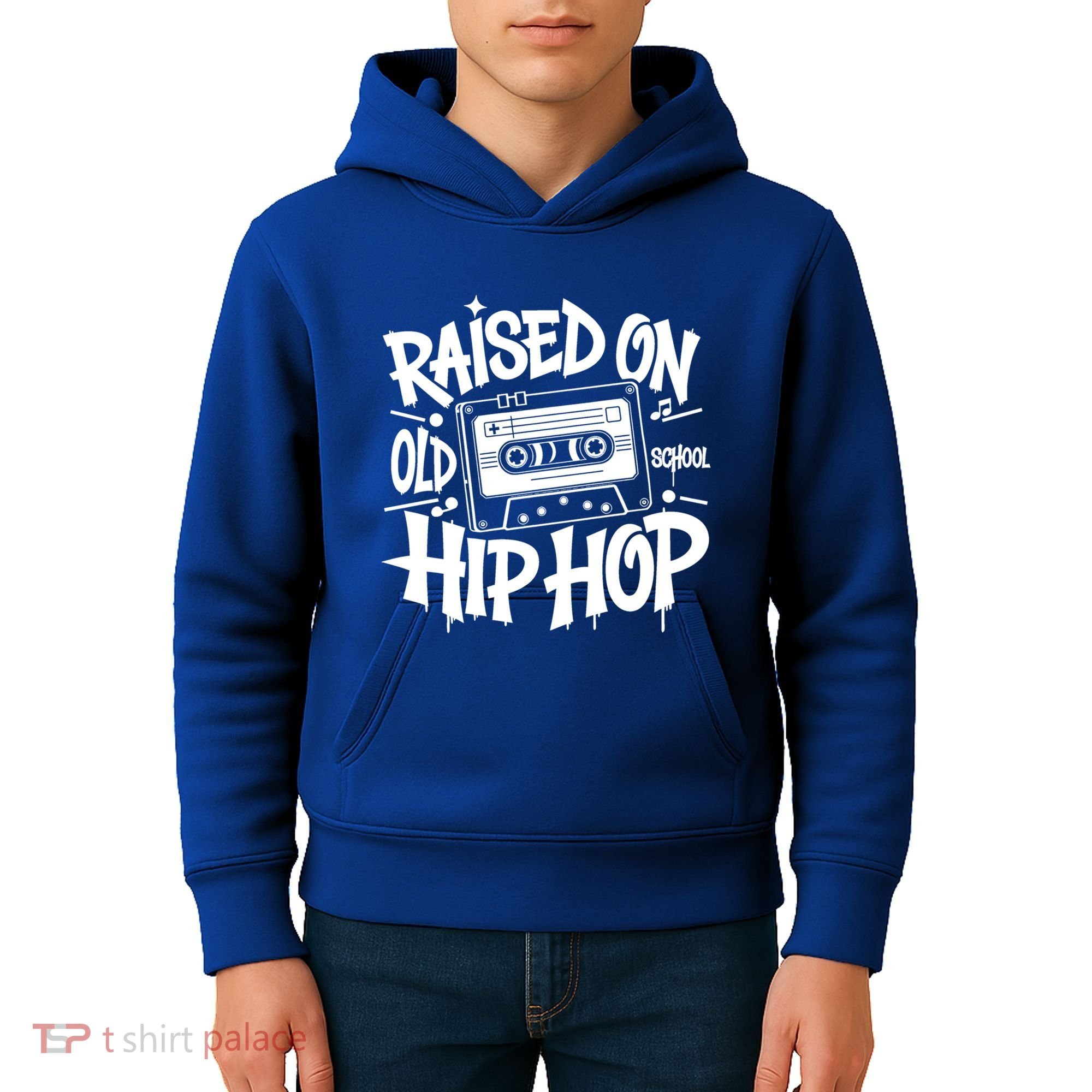 Raised On Old School Graffiti Rap Hip Hop Kids Hoodie