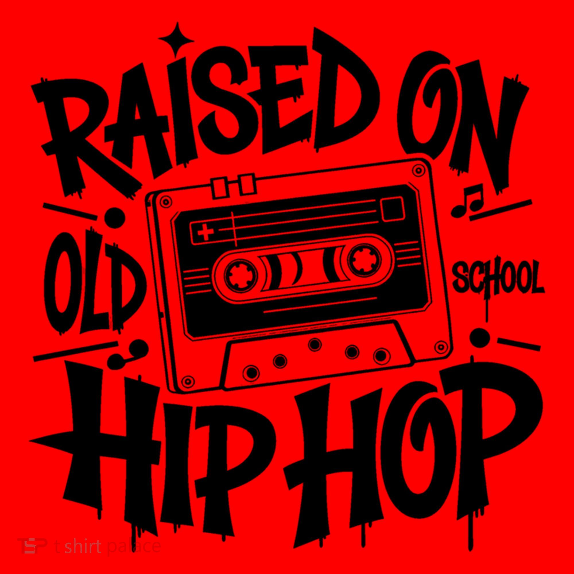 Raised On Old School Graffiti Rap Hip Hop Santa Hat