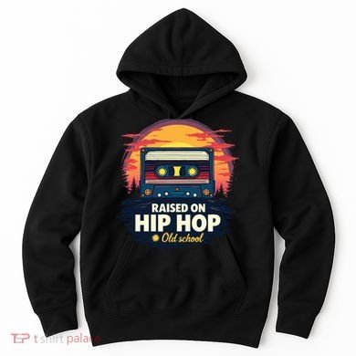 Raised On Old School Hip Hop Anniversary Cassette Hoodie