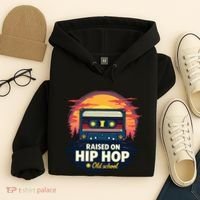 Raised On Old School Hip Hop Anniversary Cassette Hoodie thumb 4