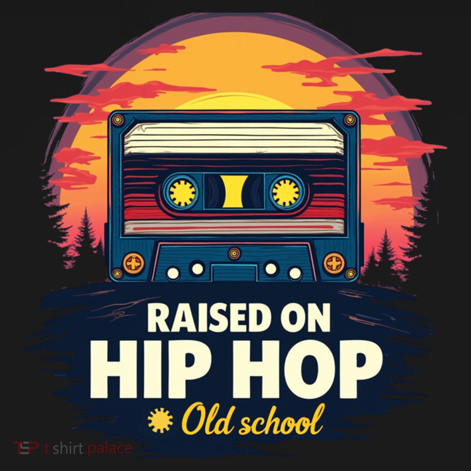 Raised On Old School Hip Hop Anniversary Cassette Apron