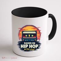 Raised On Old School Hip Hop Anniversary Cassette Coffee Mug thumb 1