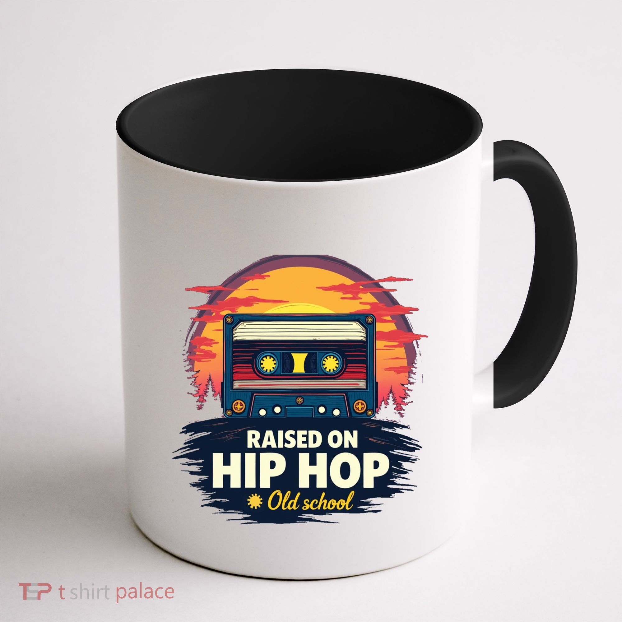 Raised On Old School Hip Hop Anniversary Cassette Coffee Mug