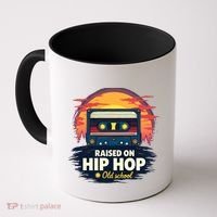Raised On Old School Hip Hop Anniversary Cassette Coffee Mug thumb 0