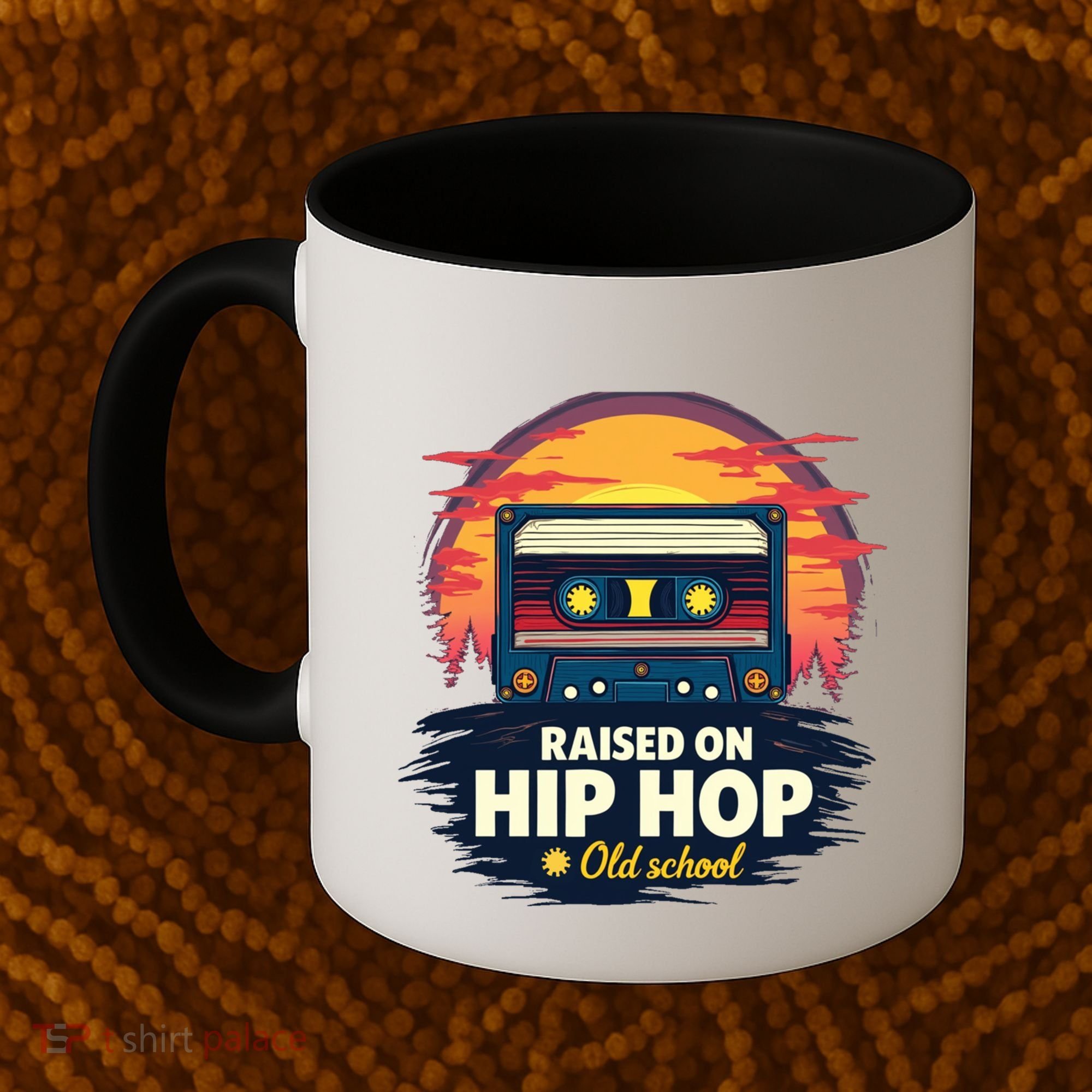 Raised On Old School Hip Hop Anniversary Cassette Coffee Mug