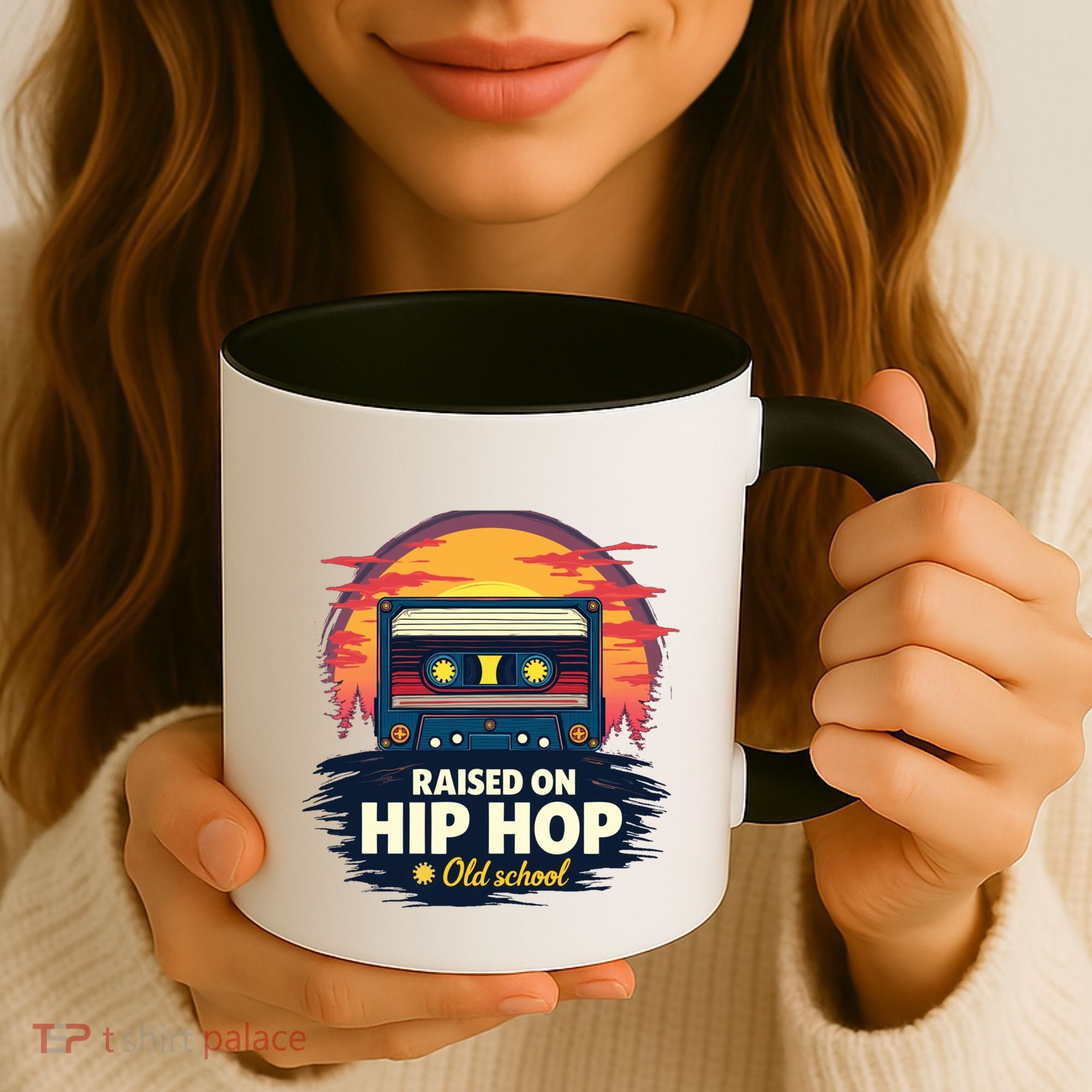 Raised On Old School Hip Hop Anniversary Cassette Coffee Mug