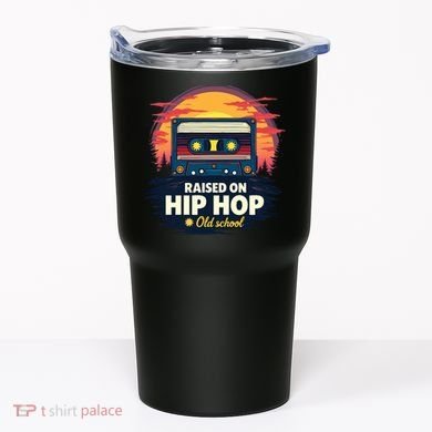 Raised On Old School Hip Hop Anniversary Cassette Tumbler