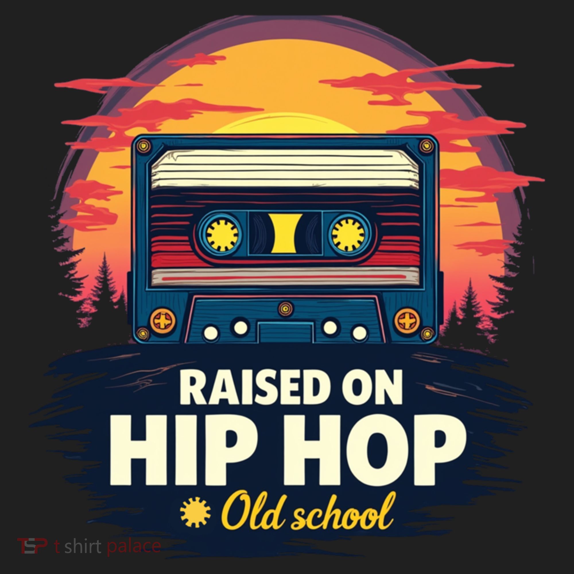 Raised On Old School Hip Hop Anniversary Cassette Tumbler