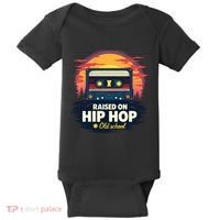Raised On Old School Hip Hop Anniversary Cassette Baby Bodysuit thumb 0