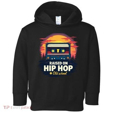 Raised On Old School Hip Hop Anniversary Cassette Toddler Hoodie