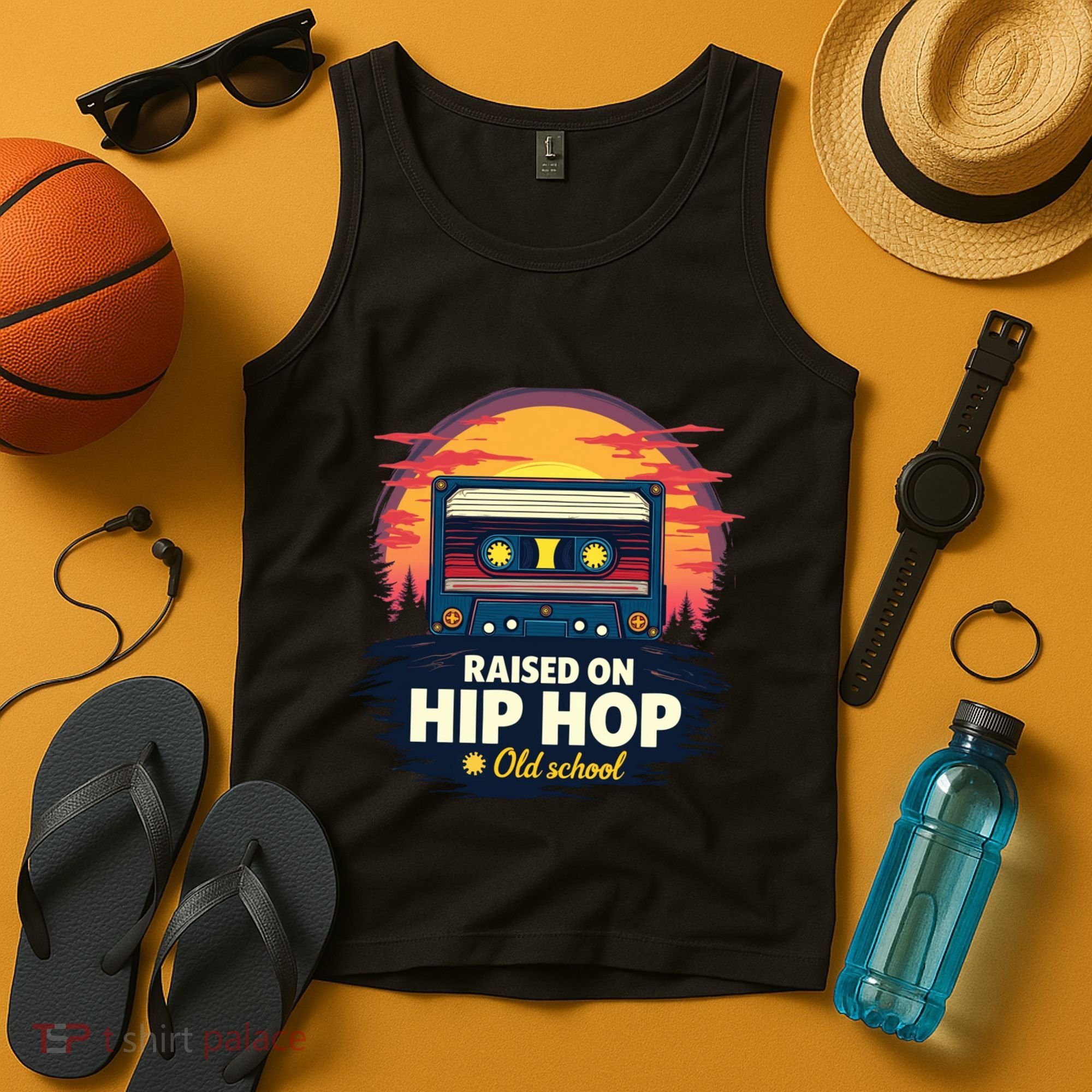 Raised On Old School Hip Hop Anniversary Cassette Tank Top