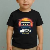 Raised On Old School Hip Hop Anniversary Cassette Toddler T-Shirt thumb 2