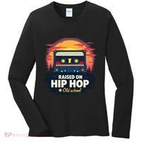 Raised On Old School Hip Hop Anniversary Cassette Women's Long Sleeve Shirt thumb 0