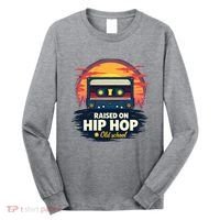 Raised On Old School Hip Hop Anniversary Cassette Long Sleeve Shirt thumb 0