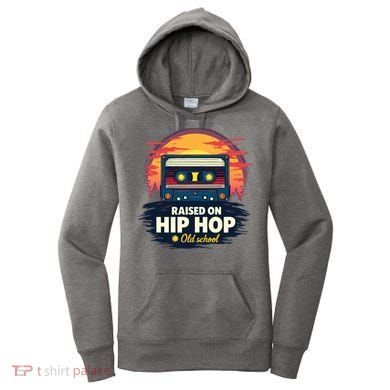 Raised On Old School Hip Hop Anniversary Cassette Women's Hoodie
