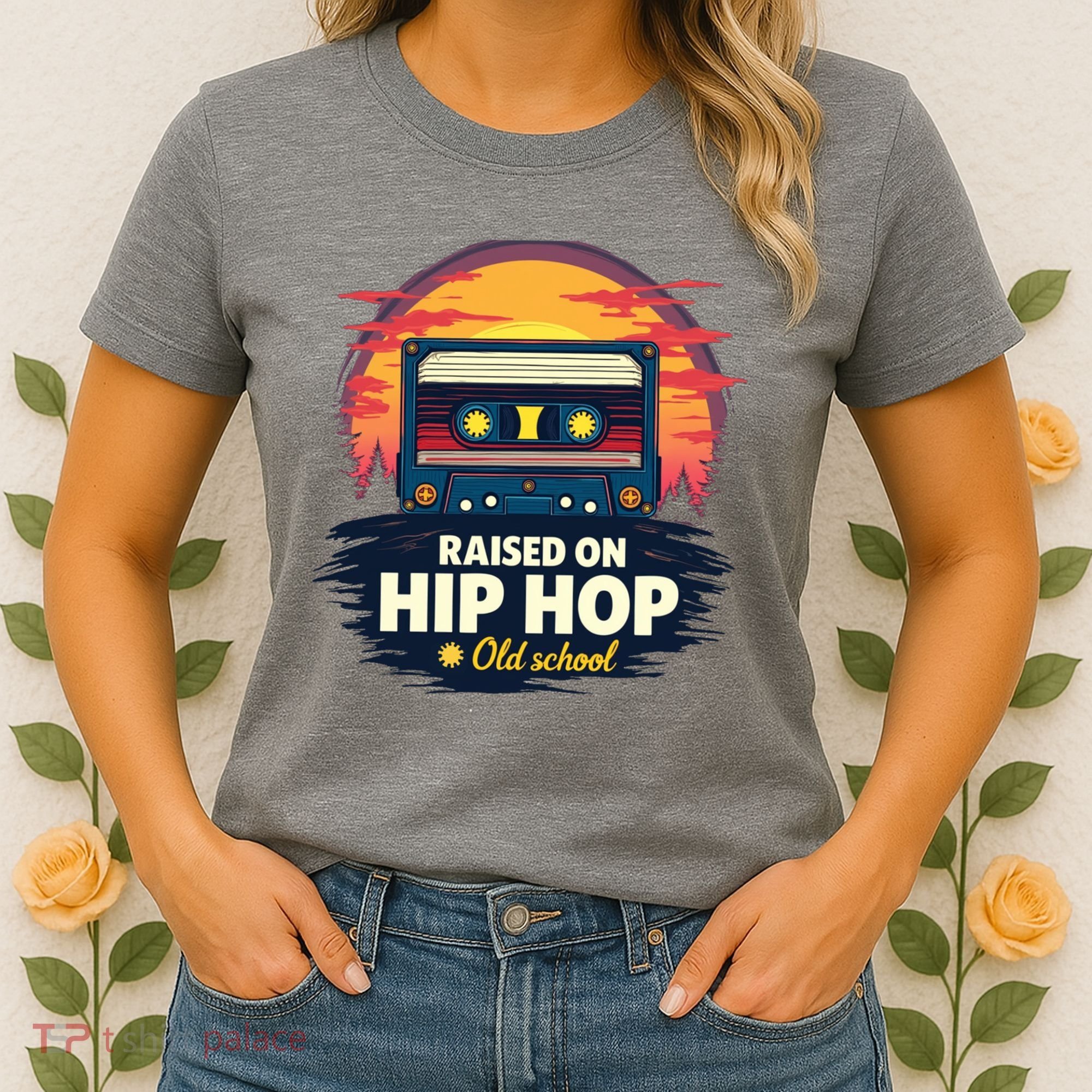 Raised On Old School Hip Hop Anniversary Cassette Women's T-Shirt