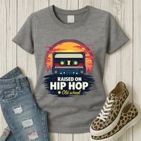 Raised On Old School Hip Hop Anniversary Cassette Women's T-Shirt thumb 3