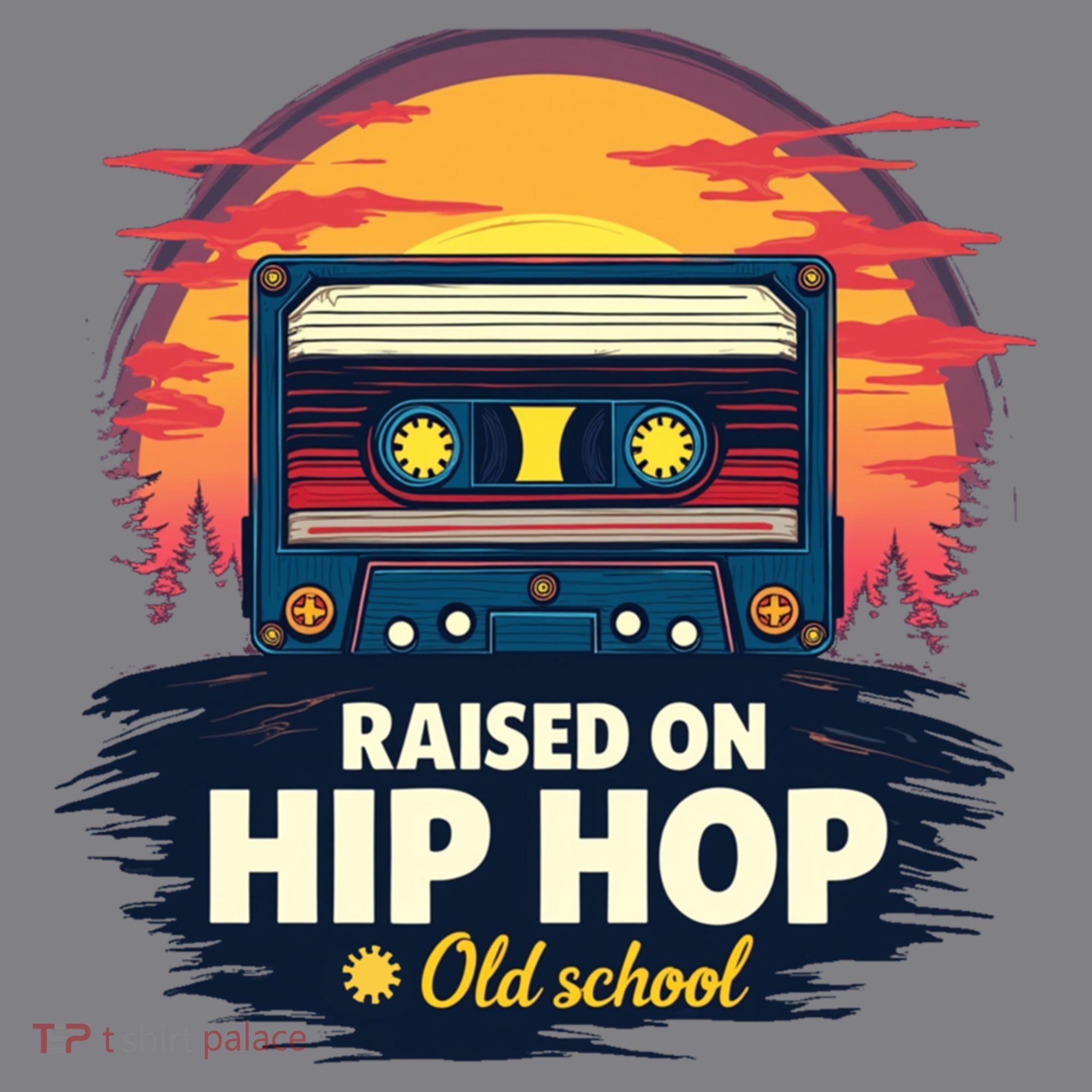 Raised On Old School Hip Hop Anniversary Cassette Women's T-Shirt