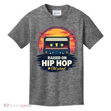 Raised On Old School Hip Hop Anniversary Cassette Kids T-Shirt