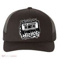 Raised On Old School Hip Hop Anniversary Cassette Graffiti Yupoong Adult 5-Panel Trucker Hat thumb 0