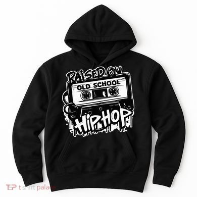 Raised On Old School Hip Hop Anniversary Cassette Graffiti Hoodie